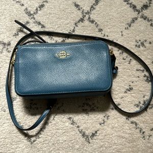 Coach polished pebble leather Kira crossbody